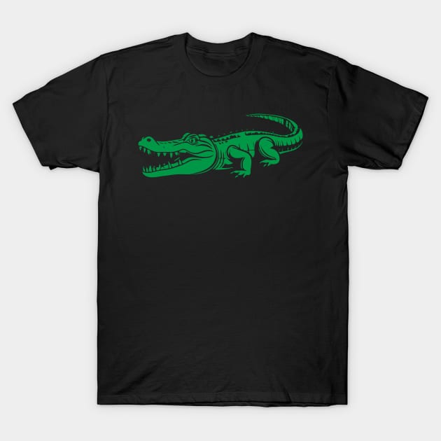 Crocodile T-Shirt by aceofspace